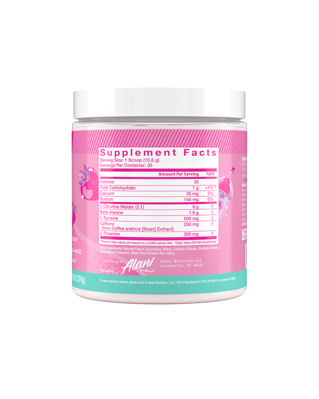 Alani Nu Pre-Workout - Pink Slush T2 - image 2