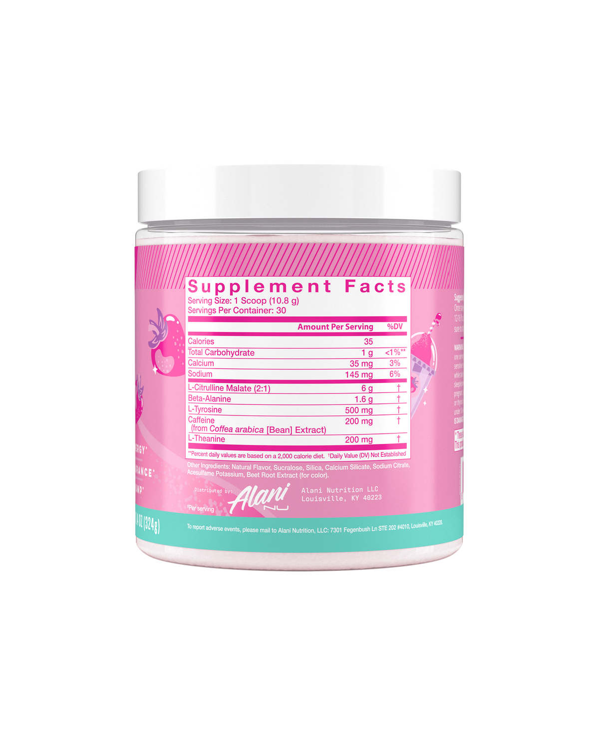 Alani Nu Pre-Workout - Pink Slush T2 - image 2