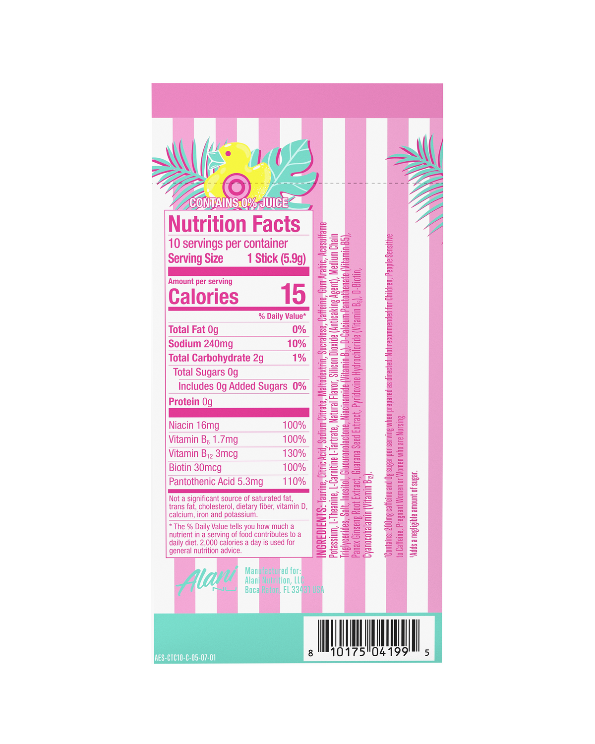 Alani Nu Energy Sticks - Cotton Candy M2 - image 3