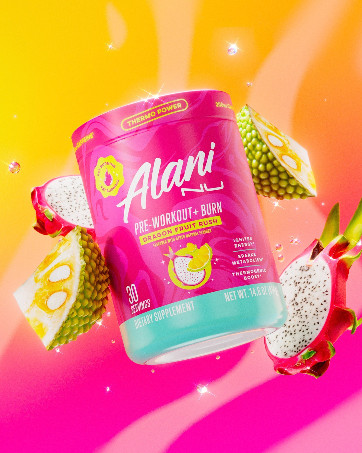 Alani Nu Pre-Workout+ Burn - Dragon Fruit Rush B7 - image 4