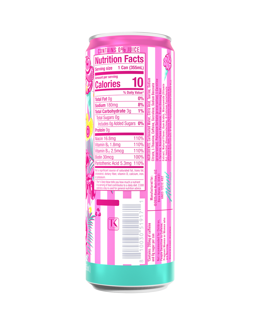 Alani Nu Energy Drink - Cotton Candy P5 - image 3