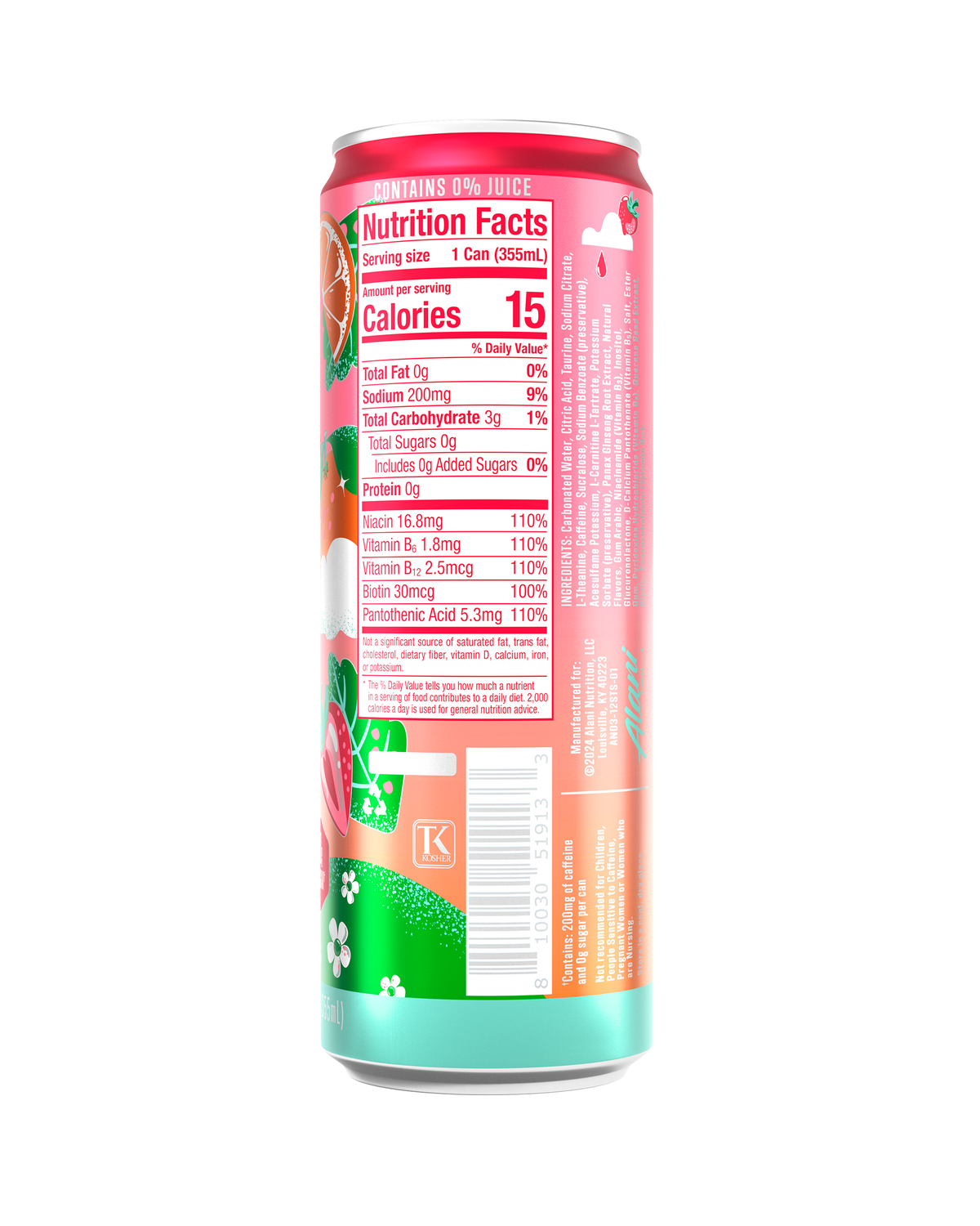 Alani Nu Energy Drink - Strawberry Sunrise G1 - image 3