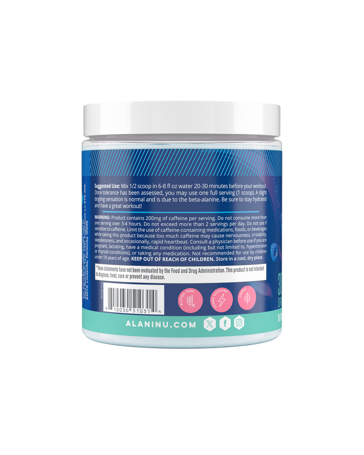 Alani Nu Pre-Workout - Breezeberry N0 - image 3