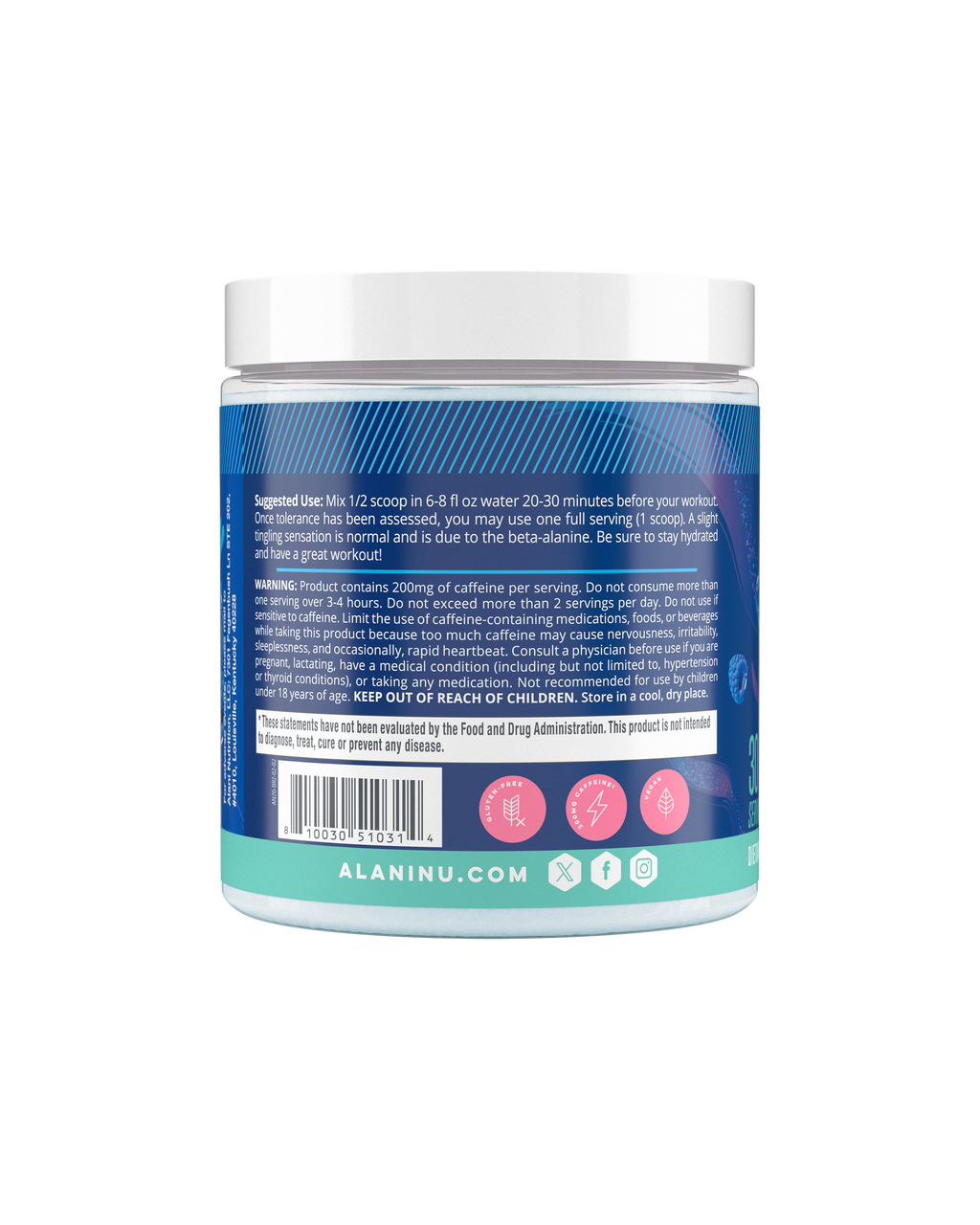 Alani Nu Pre-Workout - Breezeberry T1 - image 3