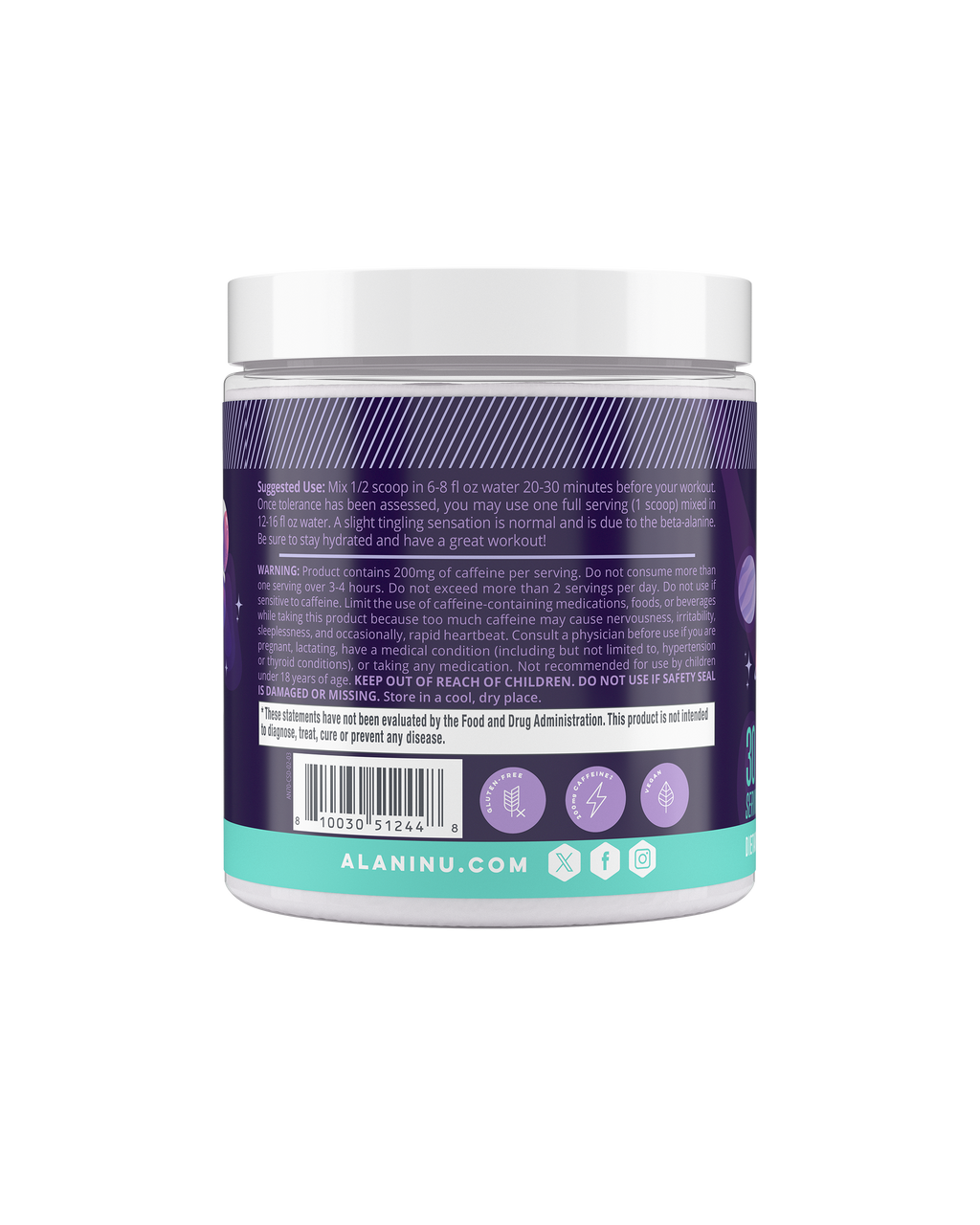 Alani Nu Pre-Workout - Cosmic Stardust R1 - image 3