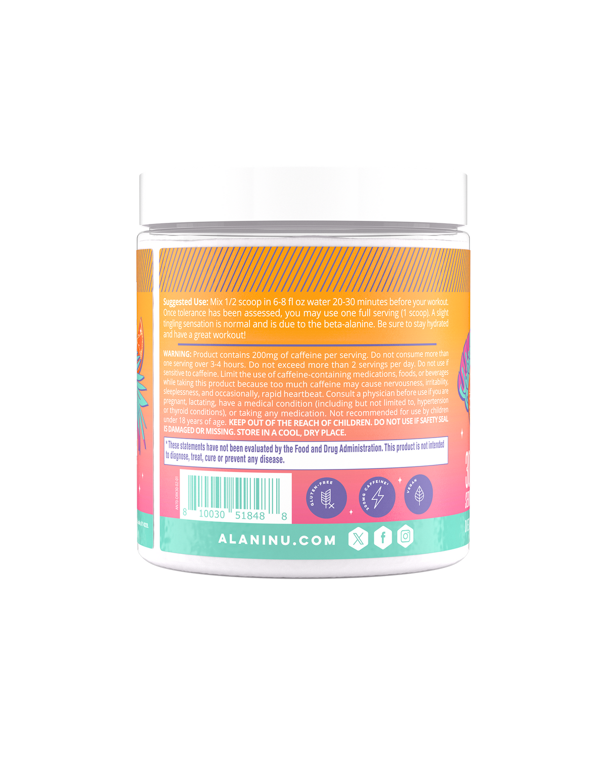 Alani Nu Pre-Workout - Orange Kiss X4 - image 3