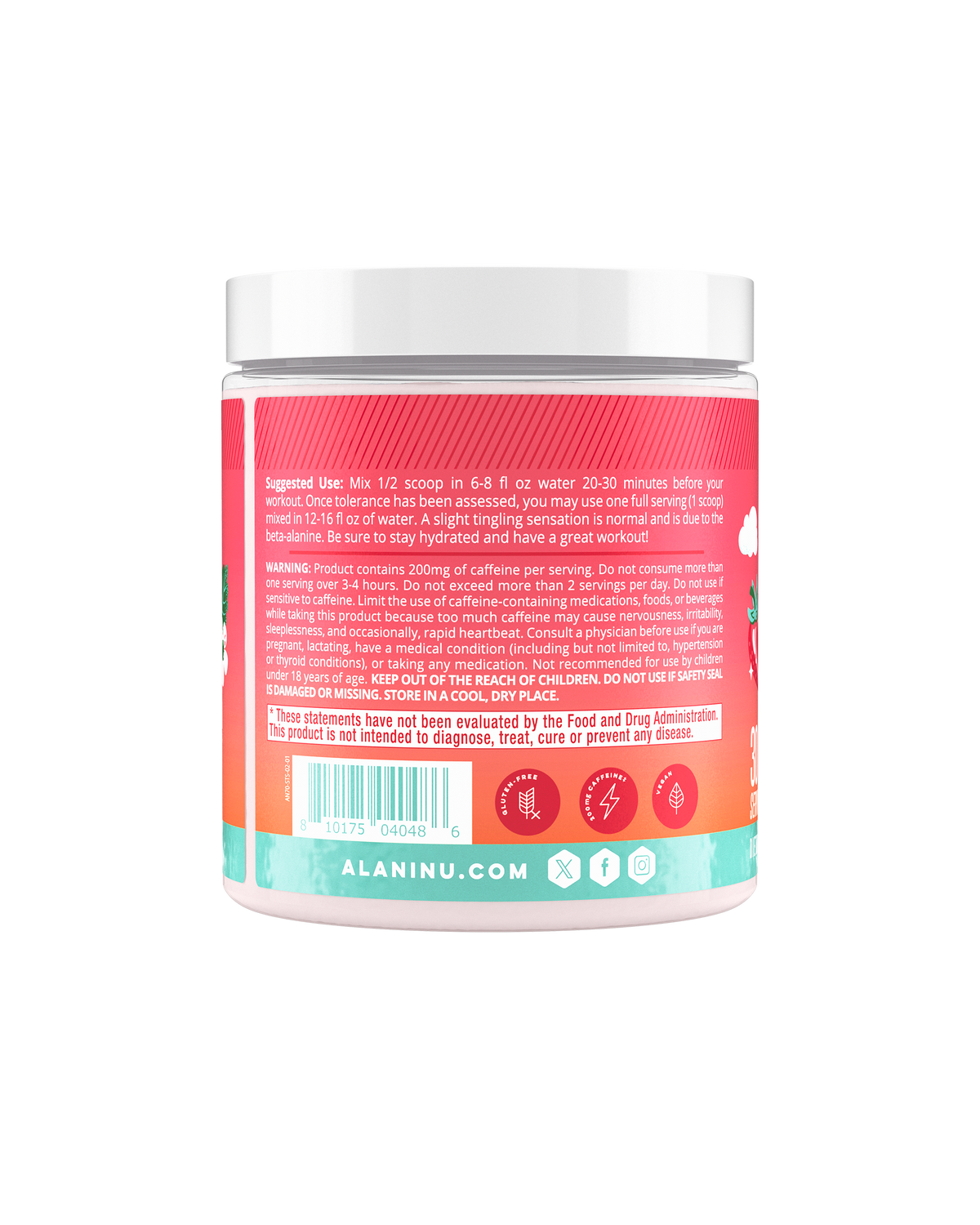 Alani Nu Pre-Workout - Strawberry Sunrise I6 - image 3