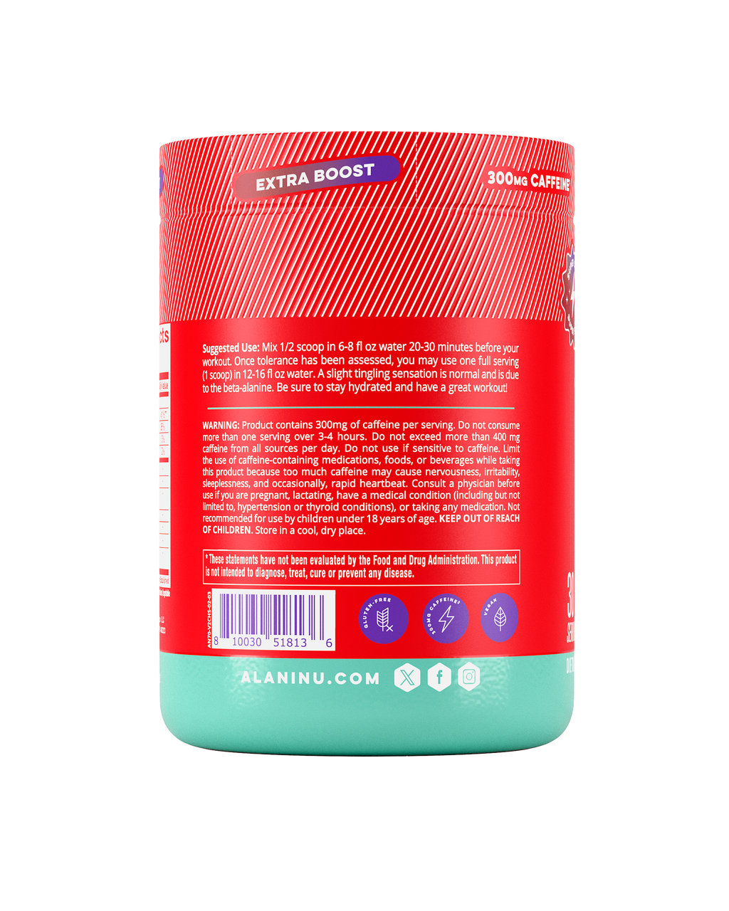 Alani Nu Pre-Workout+ - Cherry Slush V6 - image 3