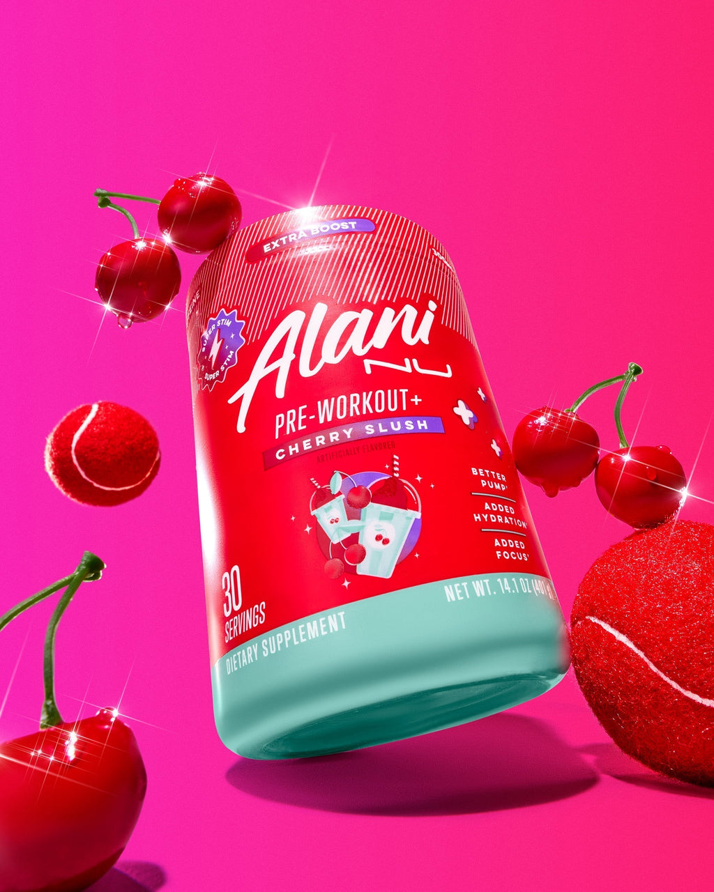 Alani Nu Pre-Workout+ - Cherry Slush V6 - image 4