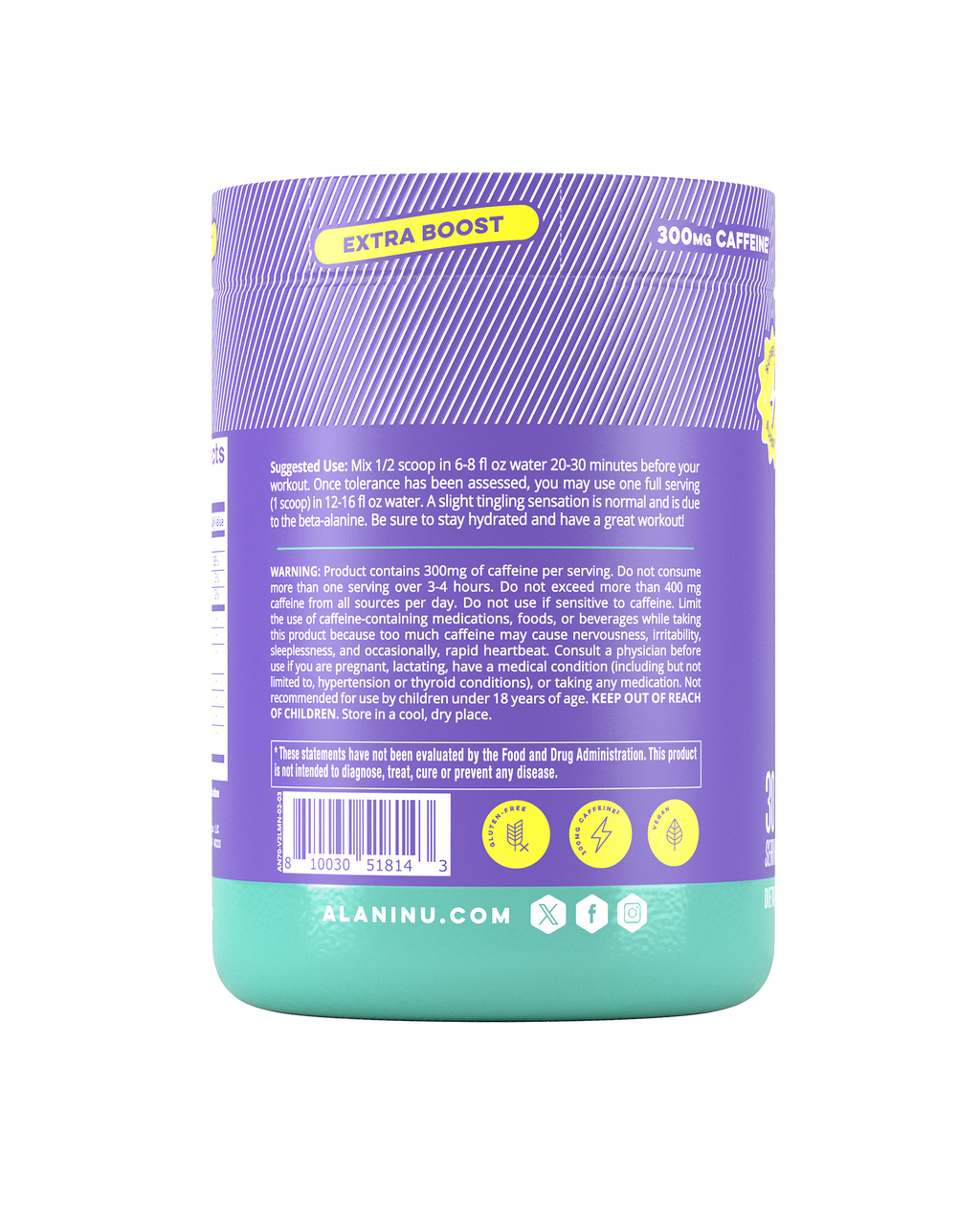 Alani Nu Pre-Workout+ - Frozen Lemonade E2 - image 3