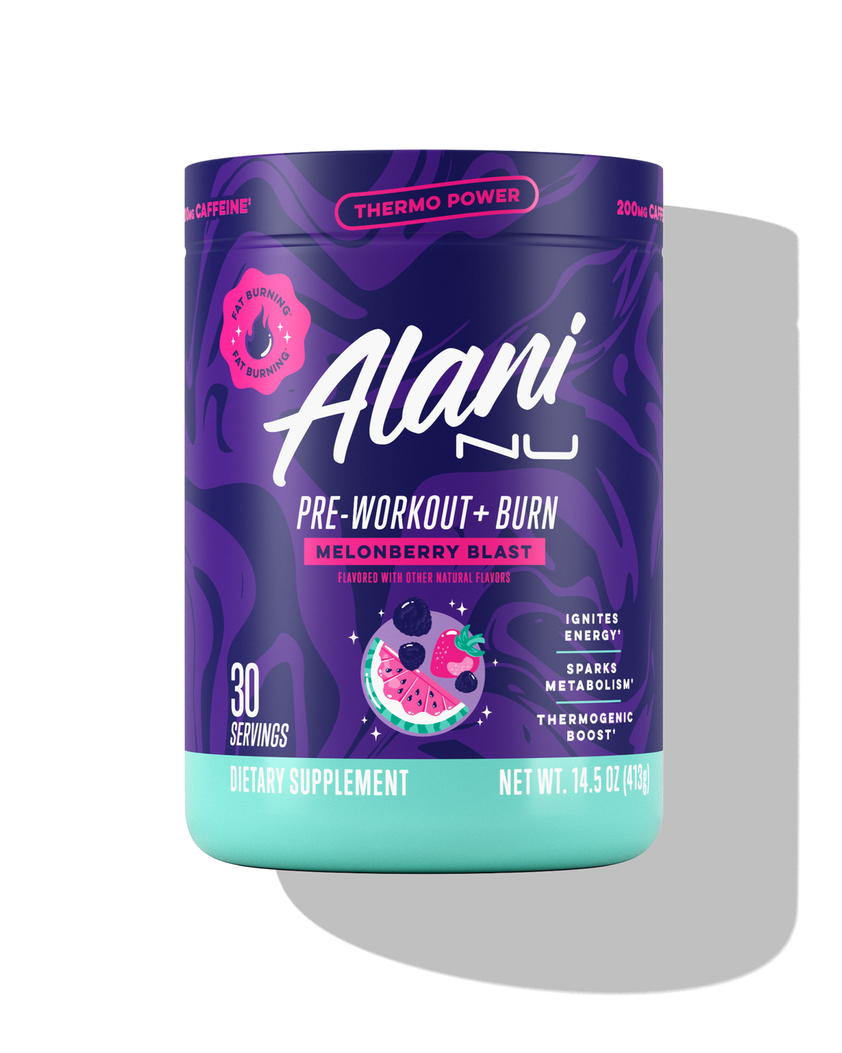 Alani Nu Pre-Workout+ Burn - Melonberry Blast A4 - image 1