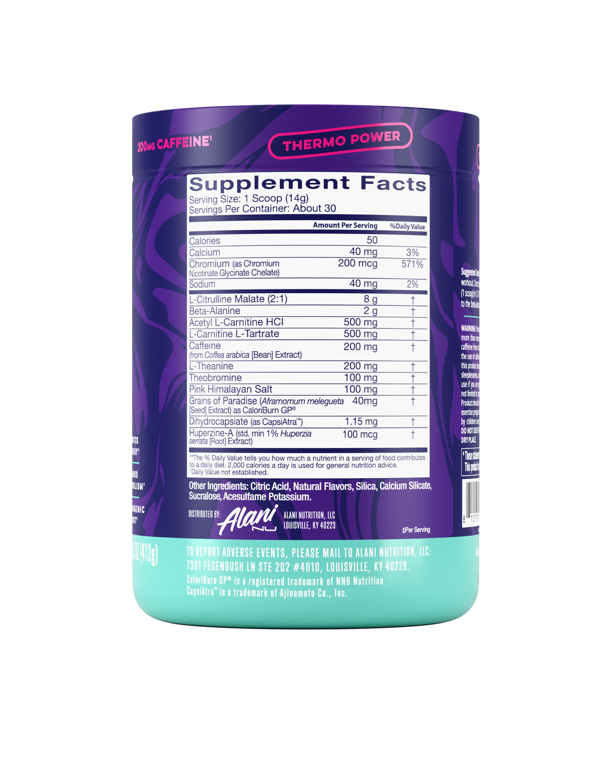 Alani Nu Pre-Workout+ Burn - Melonberry Blast A4 - image 2