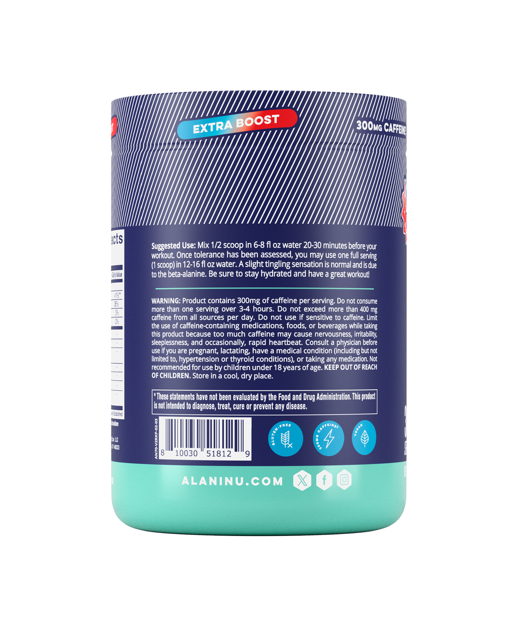 Alani Nu Pre-Workout+ - Rocket Pop V4 - image 3
