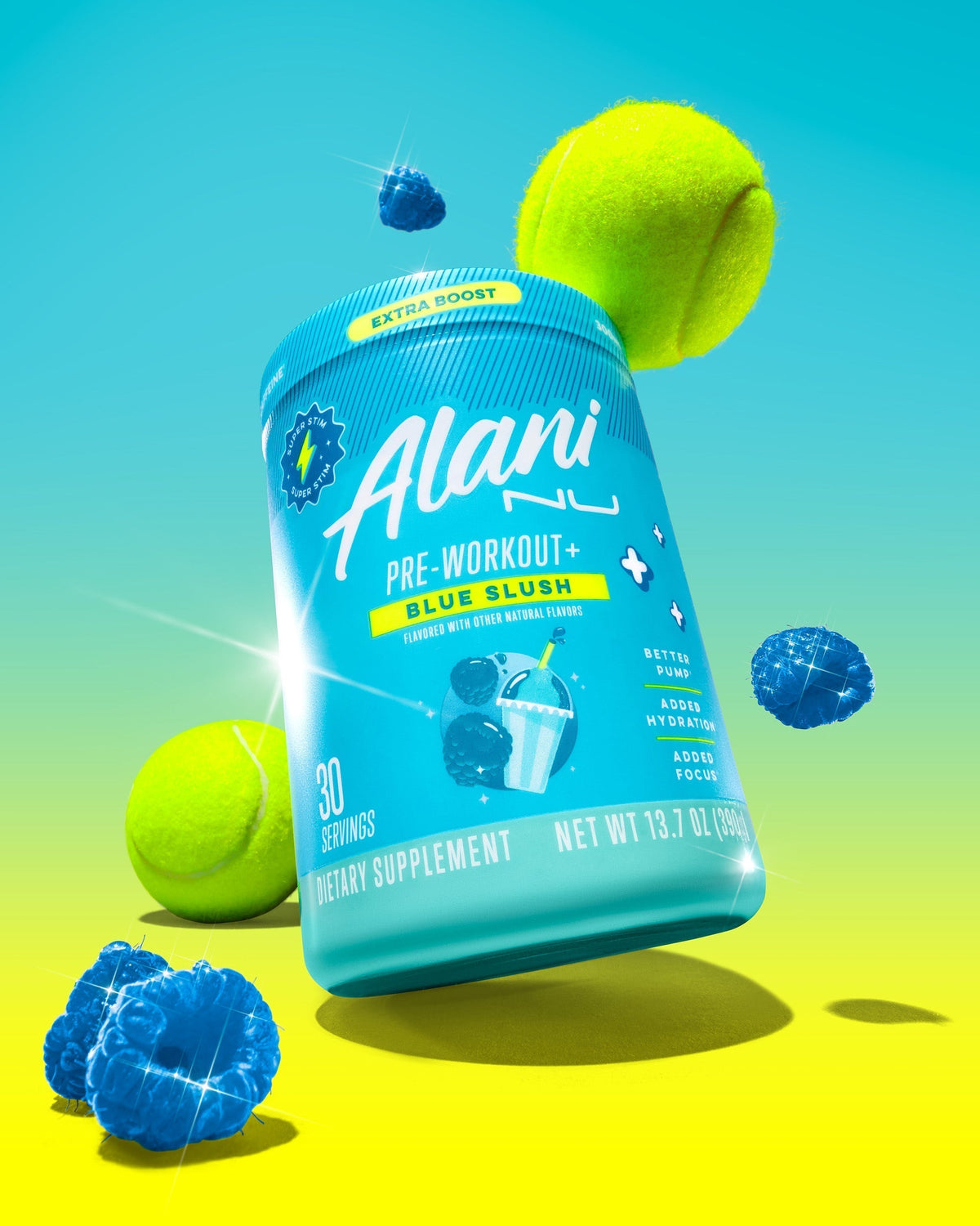 Alani Nu Energy Drink & Pre-Workout+ - Blue Slush H4 - image 5