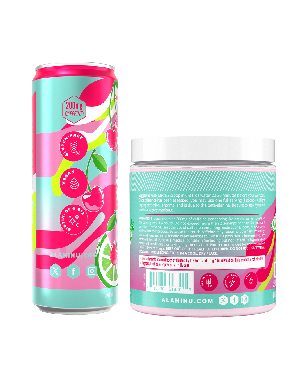 Alani Nu Energy Drink & Pre-Workout - Cherry Twist H6 - image 2