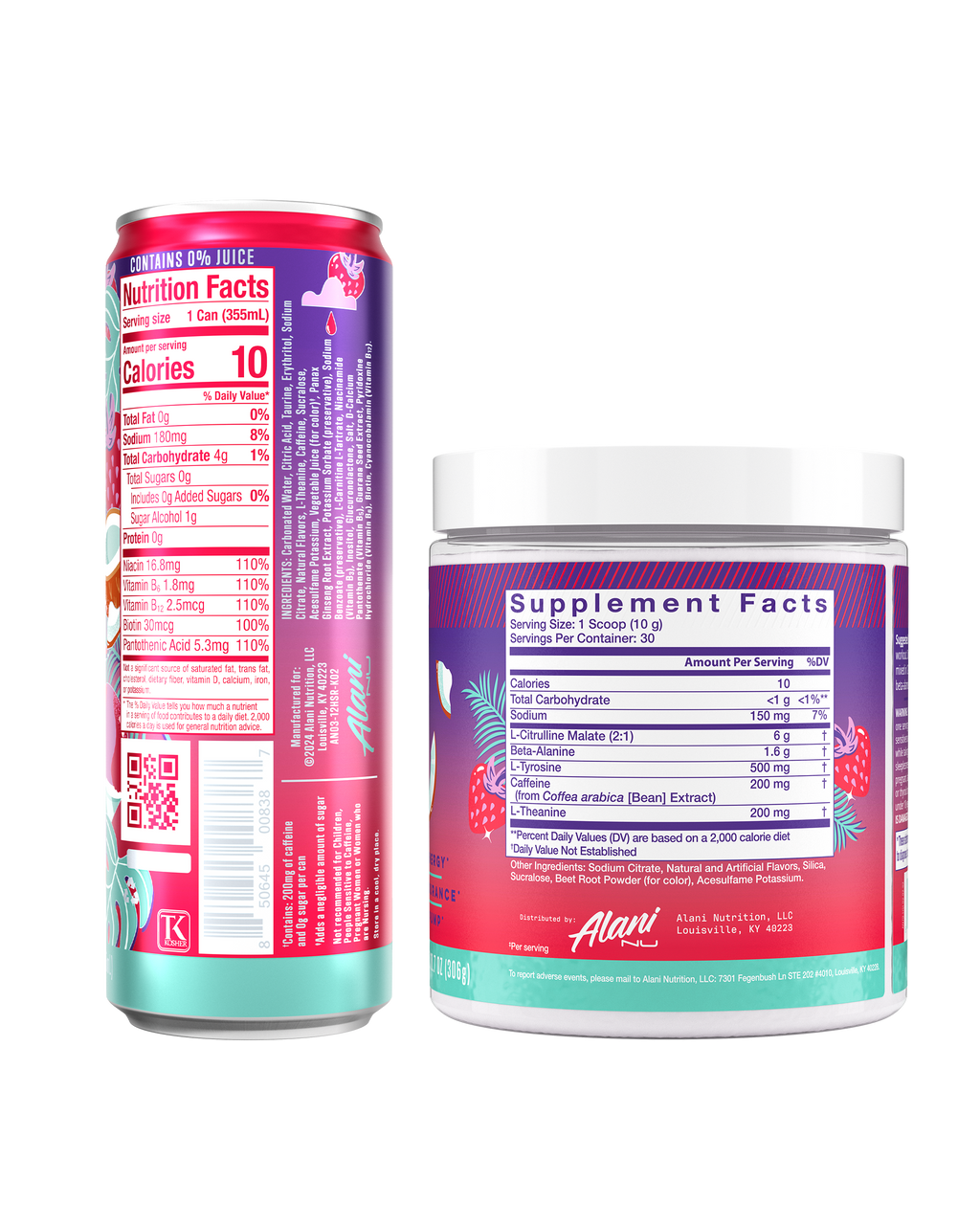 Alani Nu Energy Drink & Pre-Workout - Hawaiian Shaved Ice C8 - image 3