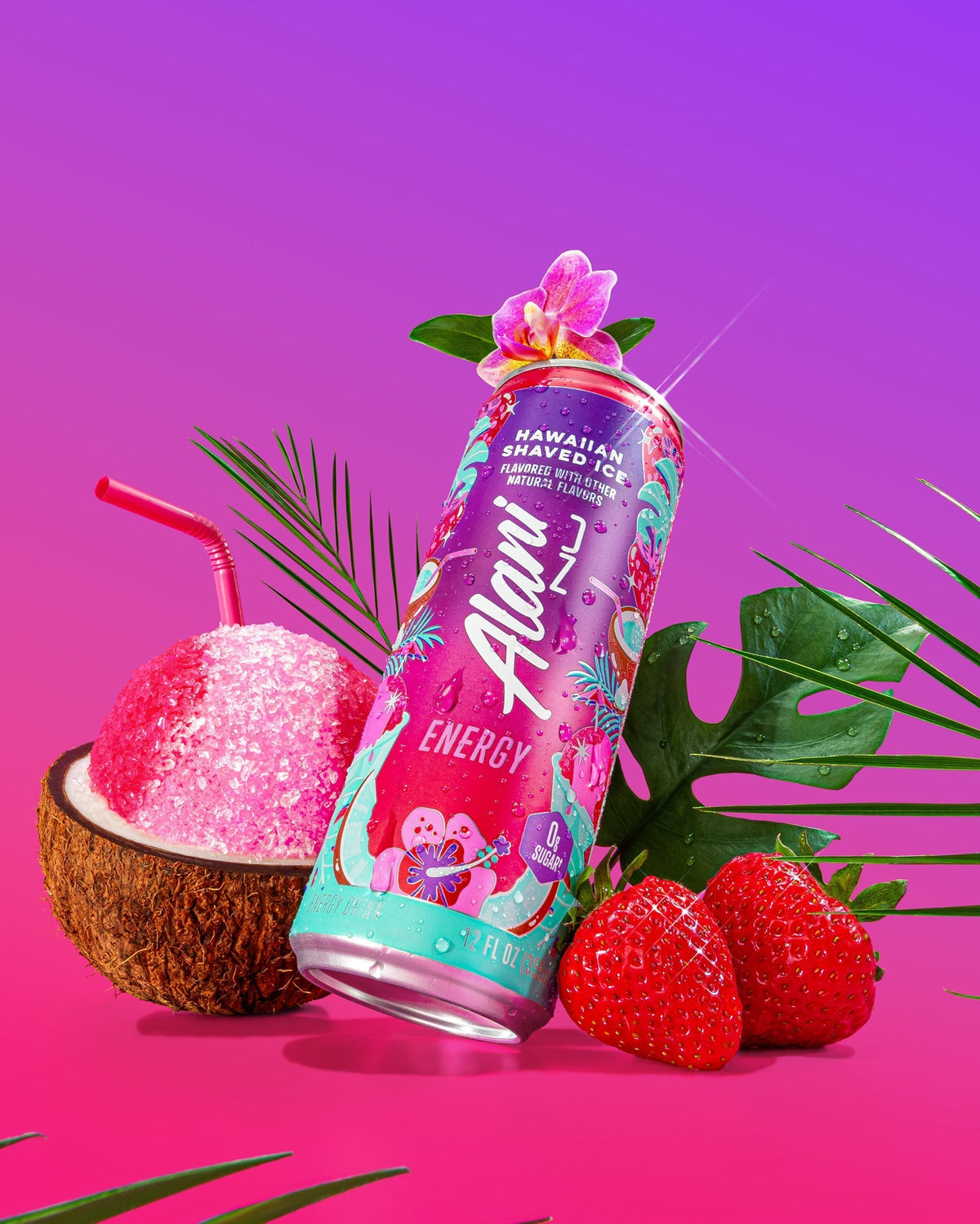 Alani Nu Energy Drink & Pre-Workout - Hawaiian Shaved Ice C8 - image 4