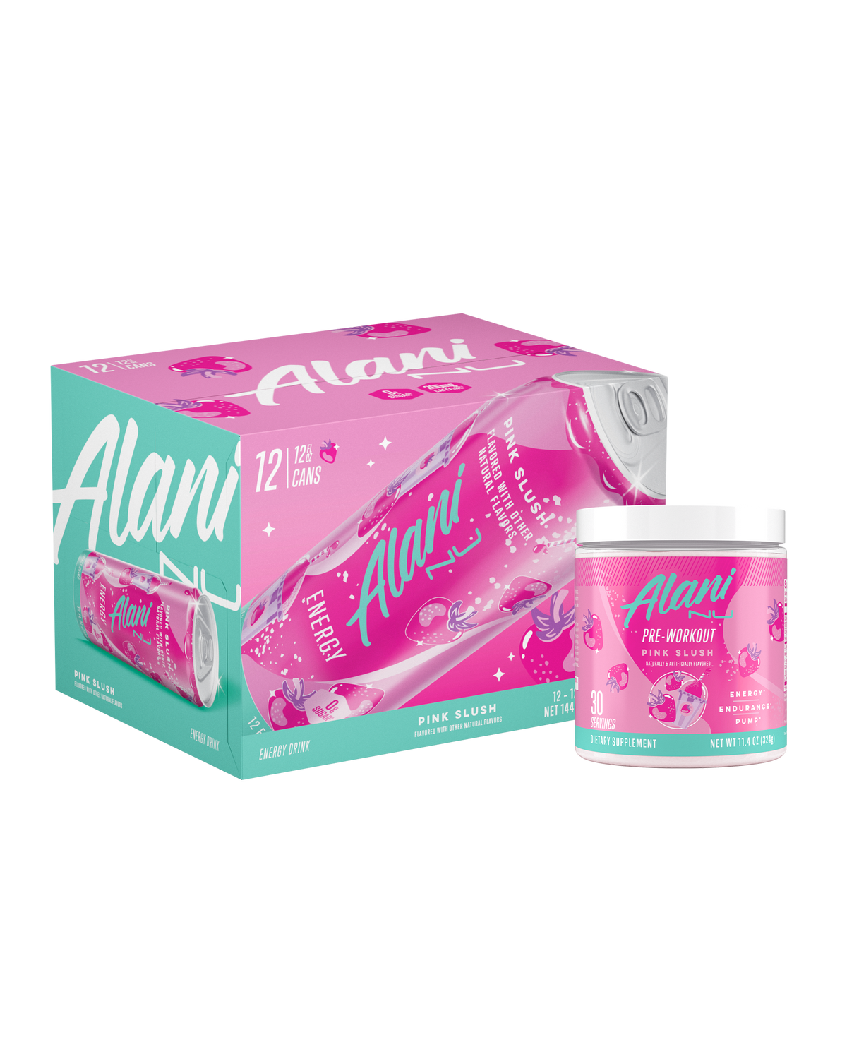 Alani Nu Energy Drink & Pre-Workout - Pink Slush B6 - image 1