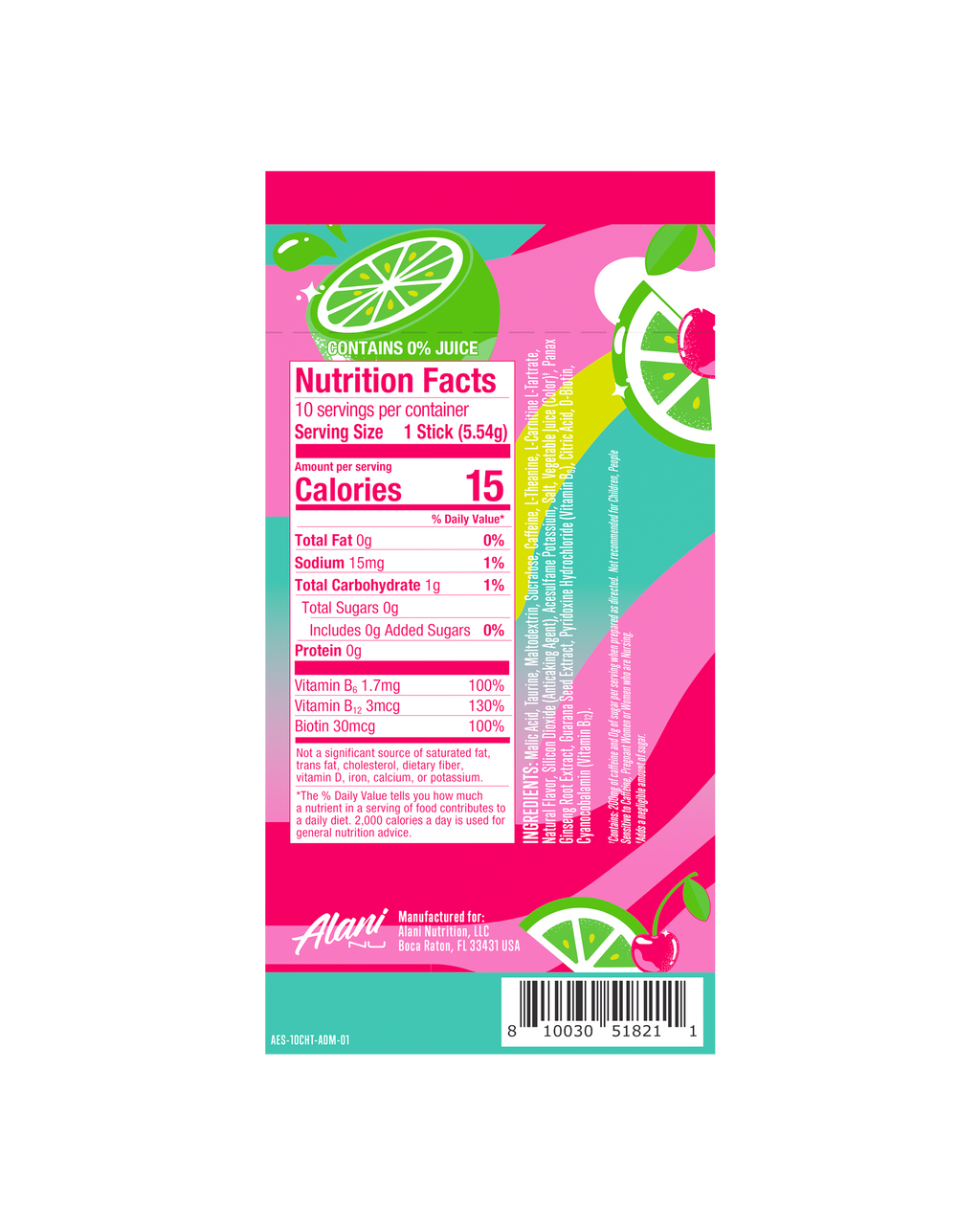 Alani Nu Energy Sticks - Cherry Twist E7 - image 3