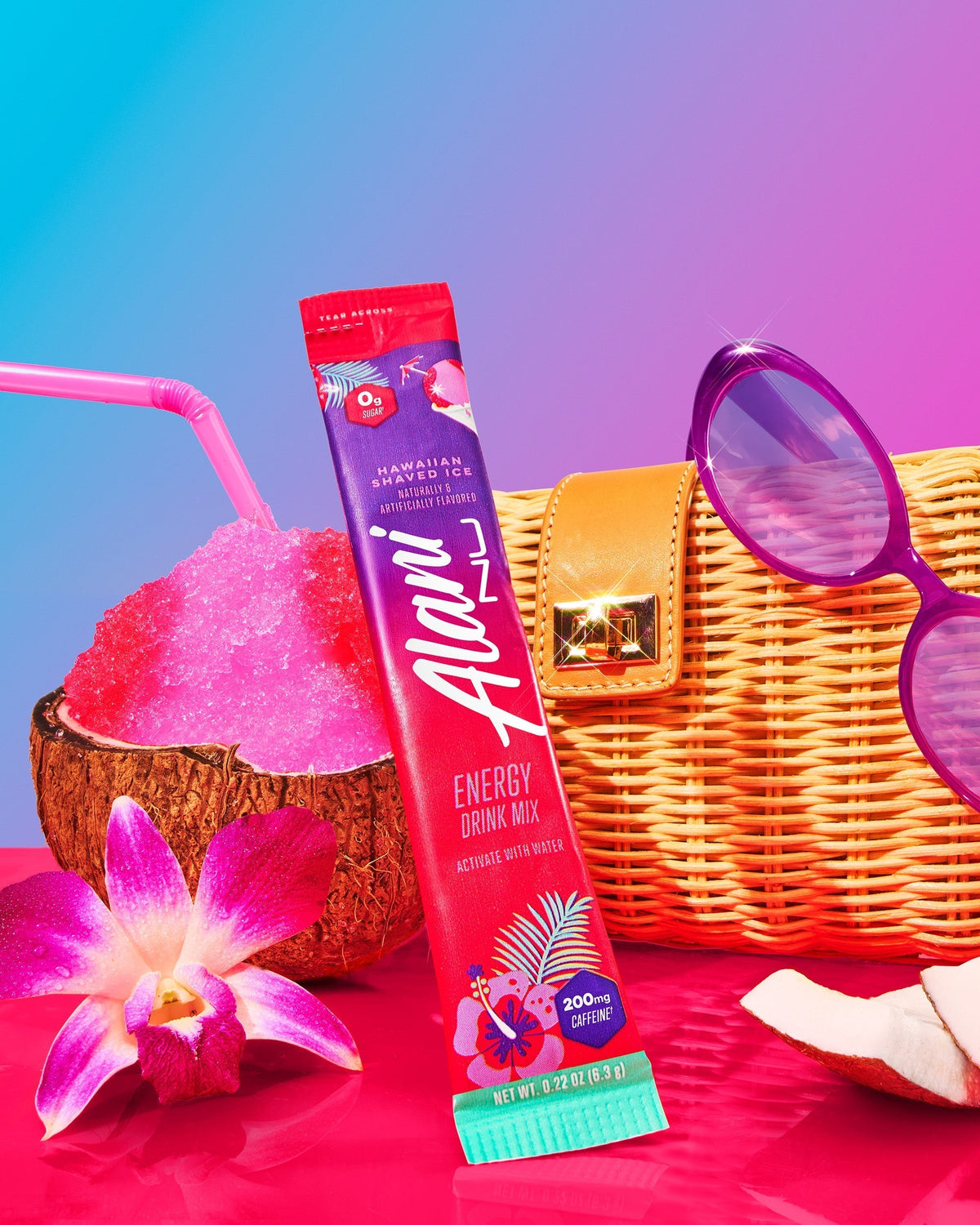 Alani Nu Energy Sticks - Hawaiian Shaved Ice J2 - image 4