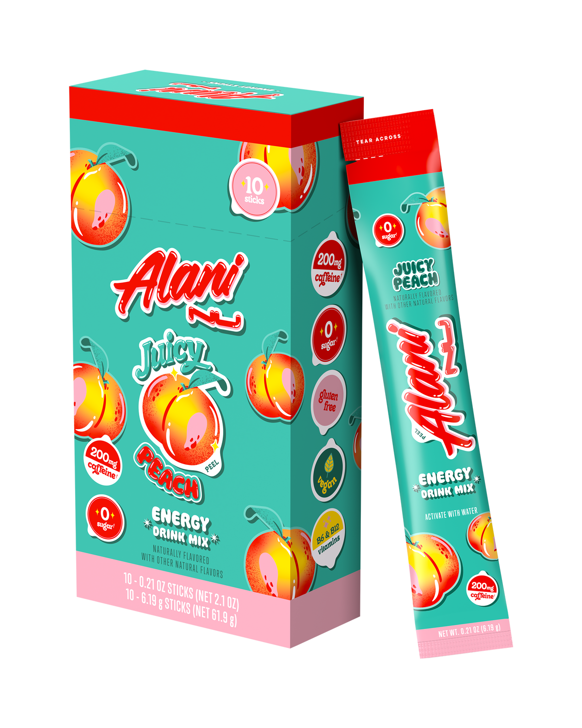 Alani Nu Energy Sticks - Juicy Peach Y3 - image 2