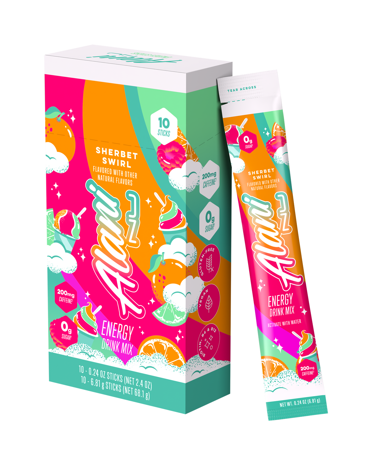 Alani Nu Energy Sticks - Sherbet Swirl G8 - image 2