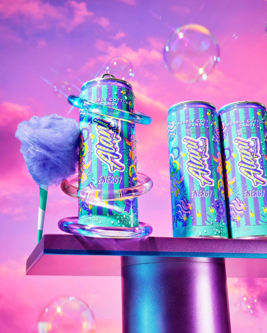 Alani Nu Energy Drink - Purple Cotton Candy E7 - image 5