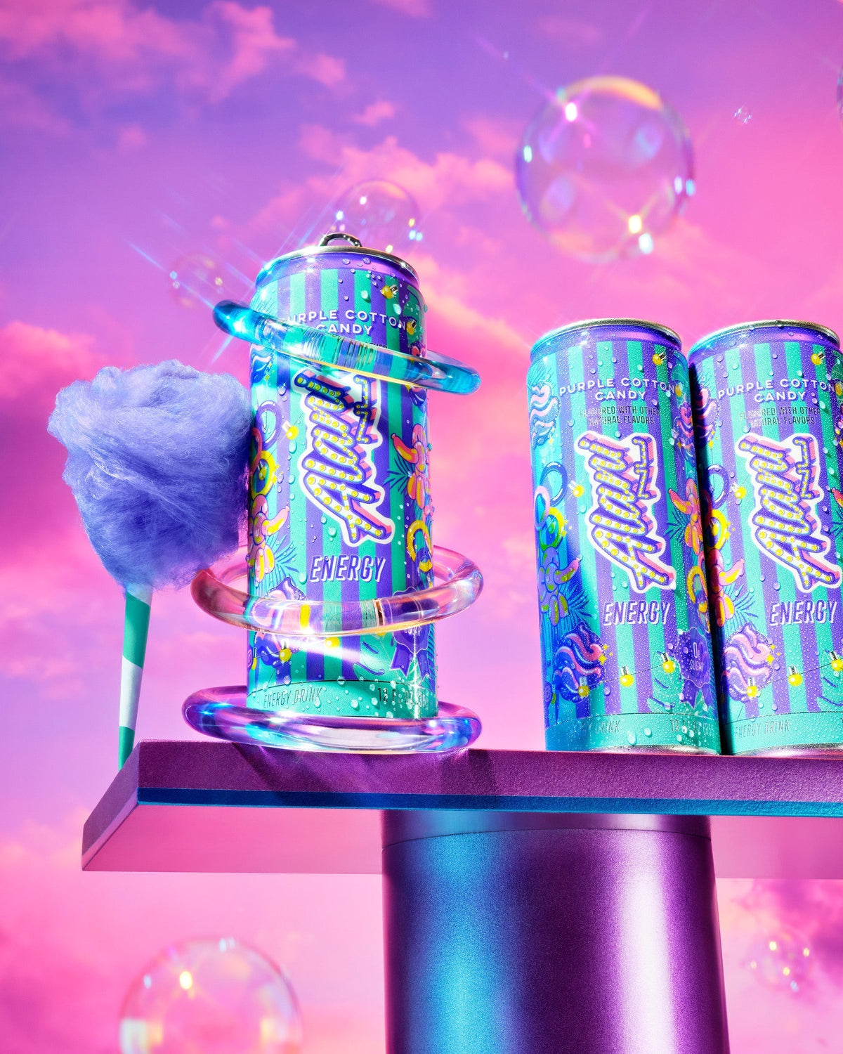 Alani Nu Energy Drink - Purple Cotton Candy E7 - image 5
