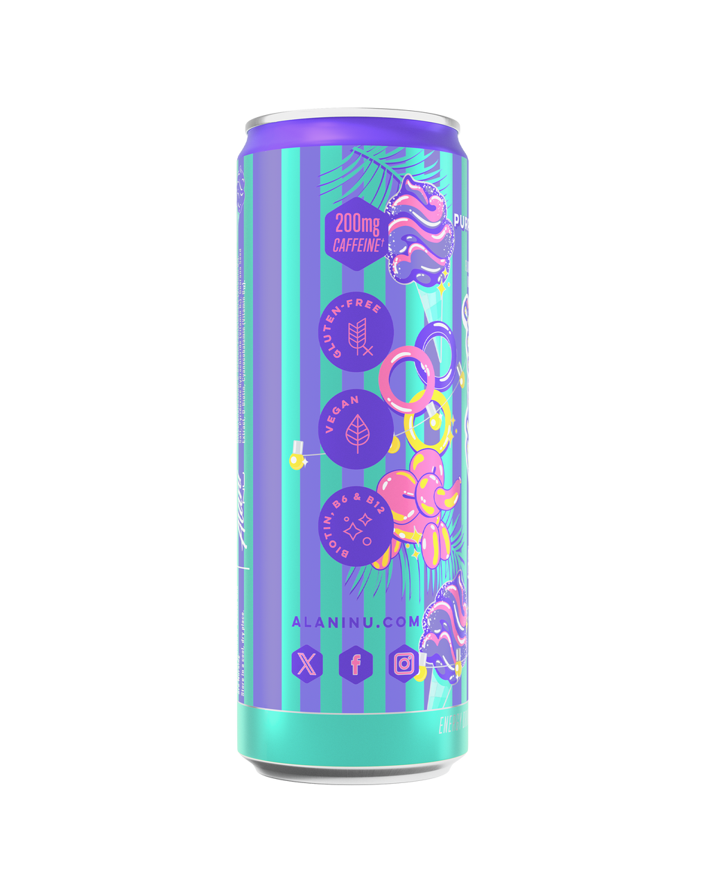 Alani Nu Energy Drink - Purple Cotton Candy E7 - image 2