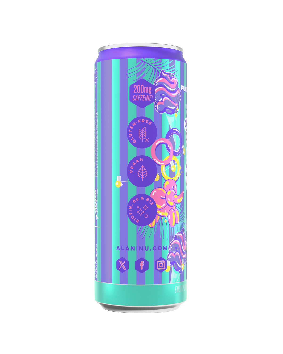 Alani Nu Energy Drink - Purple Cotton Candy E7 - image 2