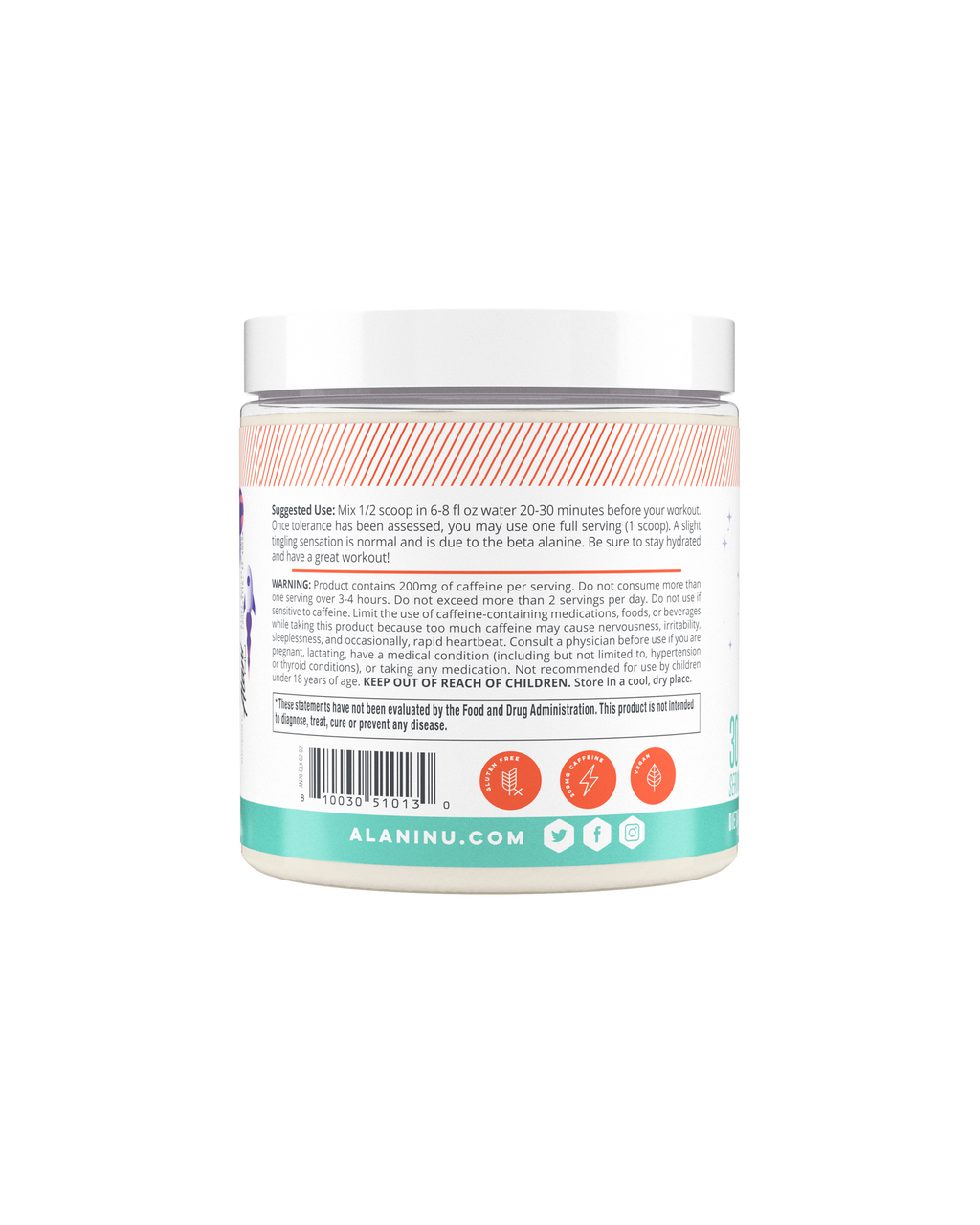 Alani Nu Pre-Workout - Galaxy Lemonade R3 - image 2