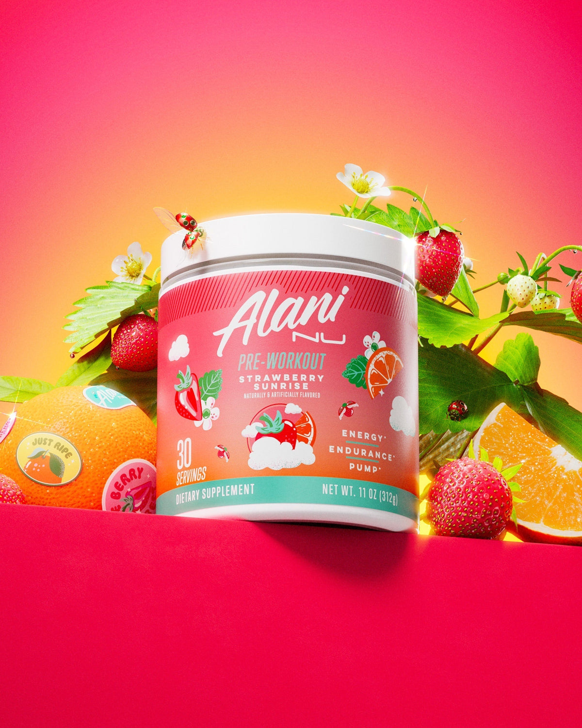 Alani Nu Pre-Workout - Strawberry Sunrise I6 - image 5