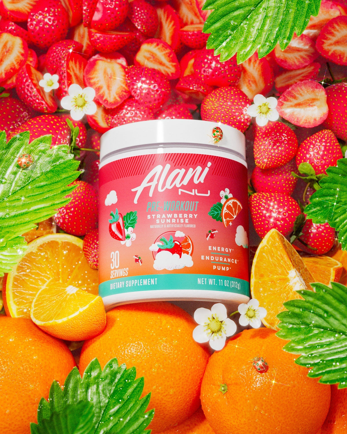Alani Nu Pre-Workout - Strawberry Sunrise I6 - image 4