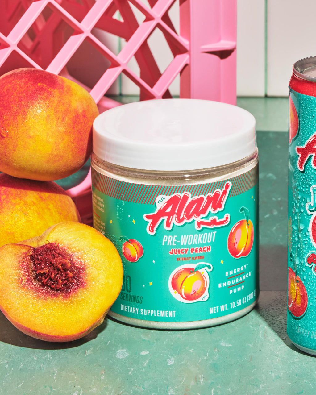 Alani Nu Pre-Workout - Juicy Peach O0 - image 6