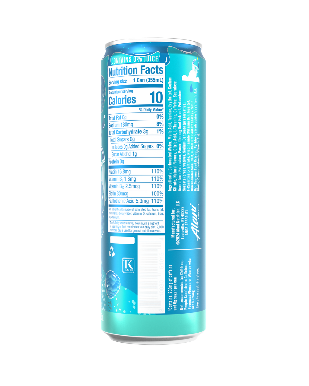 Alani Nu Energy Drink - Blue Slush G1 - image 3