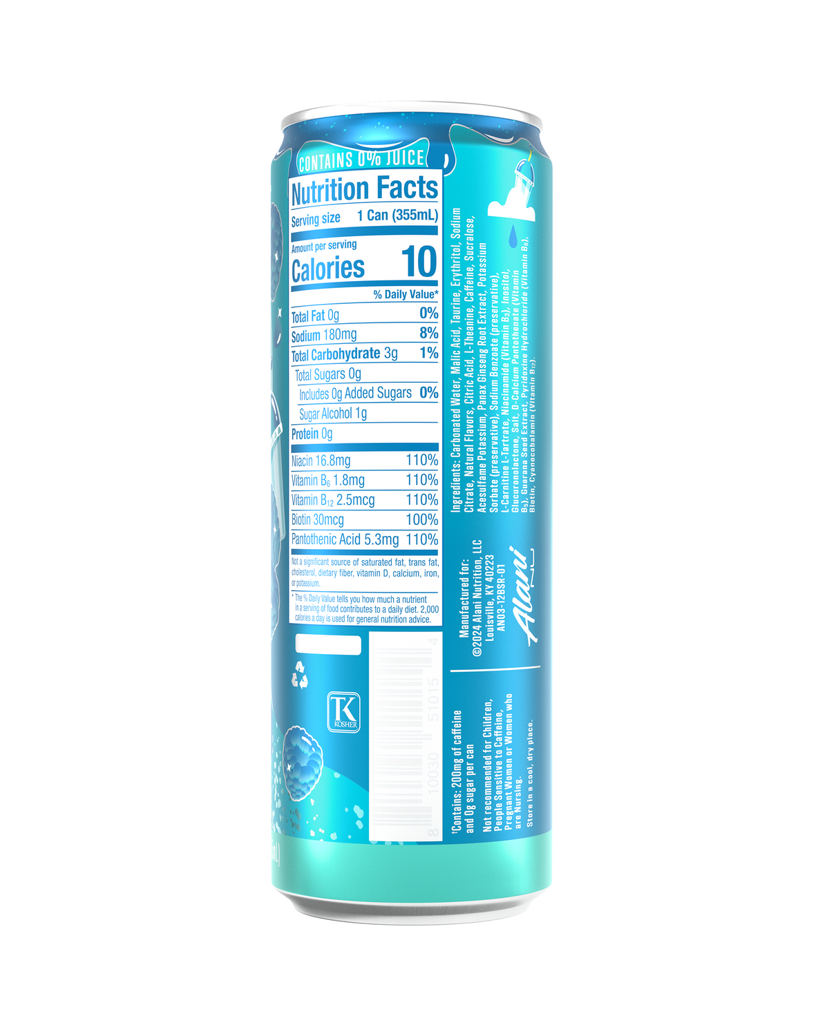 Alani Nu Energy Drink - Blue Slush G1 - image 3