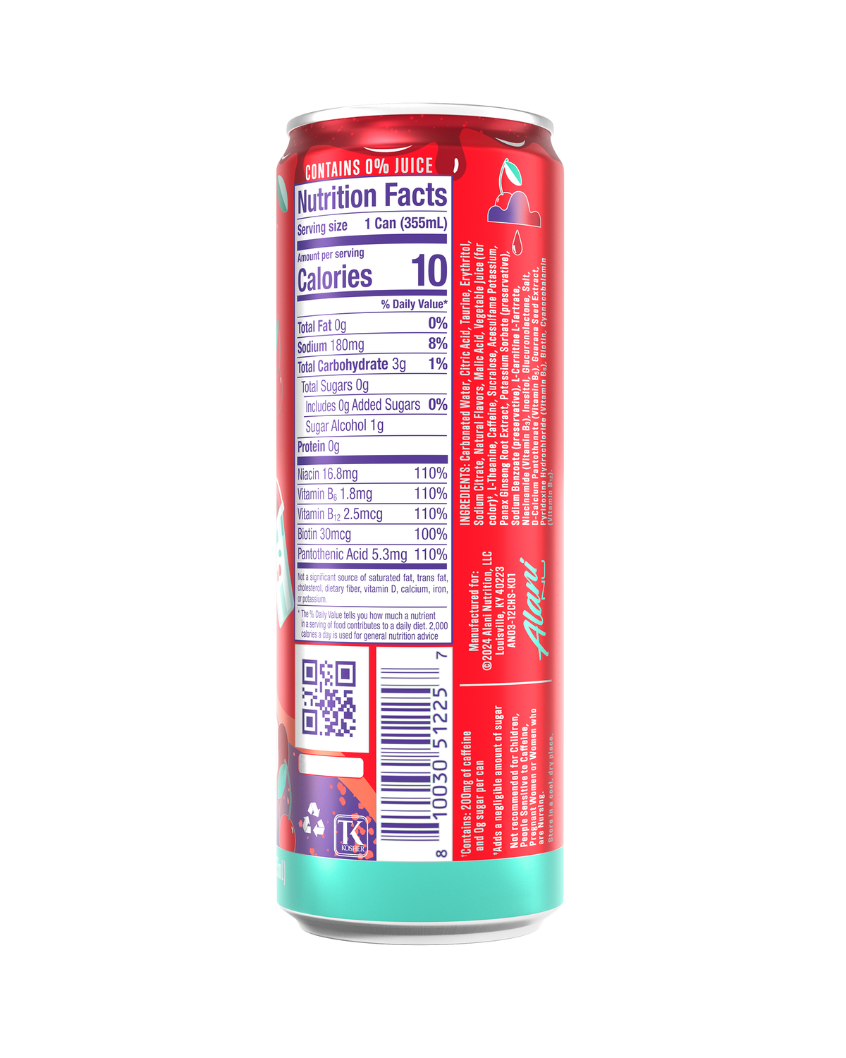 Alani Nu Energy Drink - Cherry Slush V5 - image 3