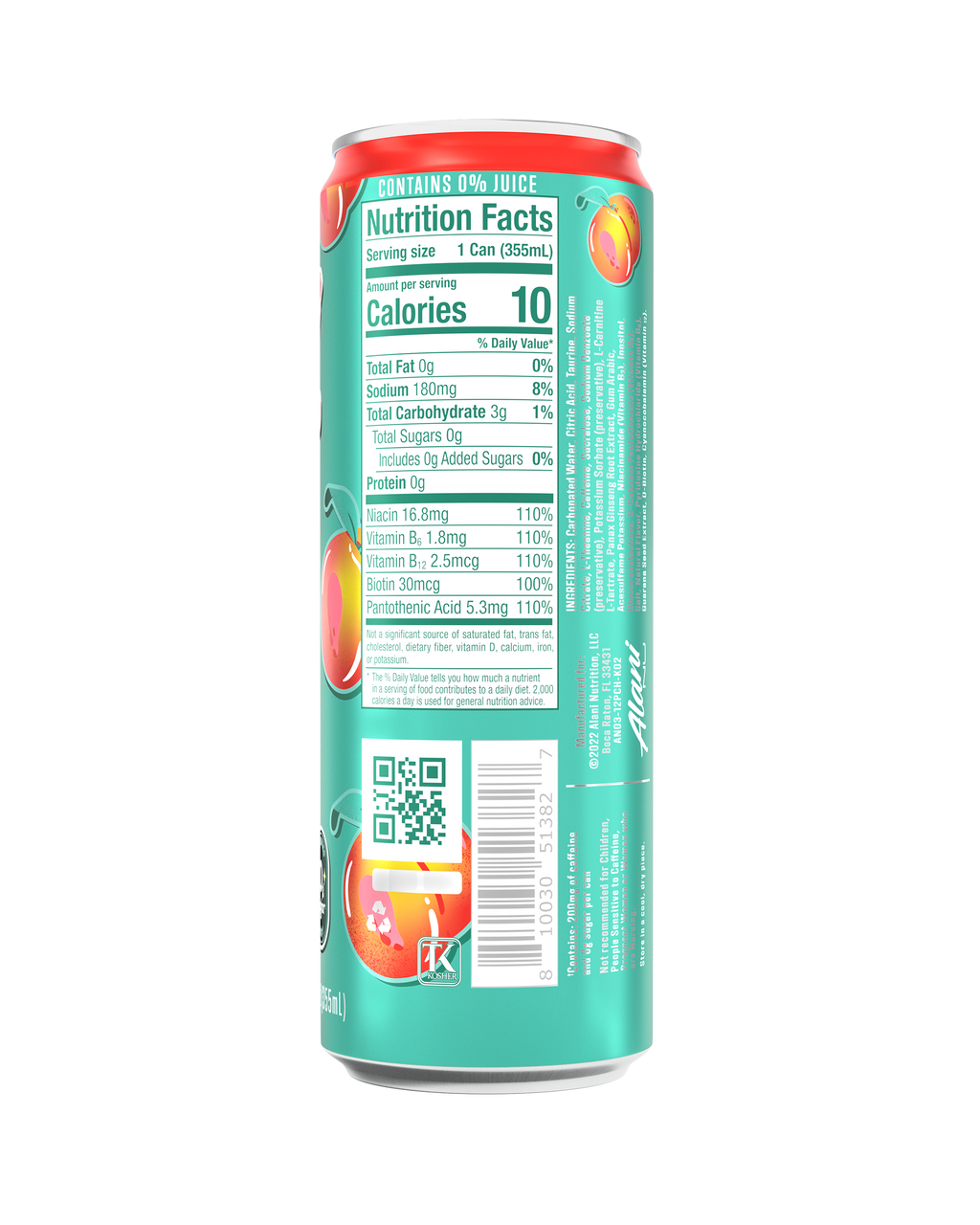 Alani Nu Energy Drink - Juicy Peach Q6 - image 3
