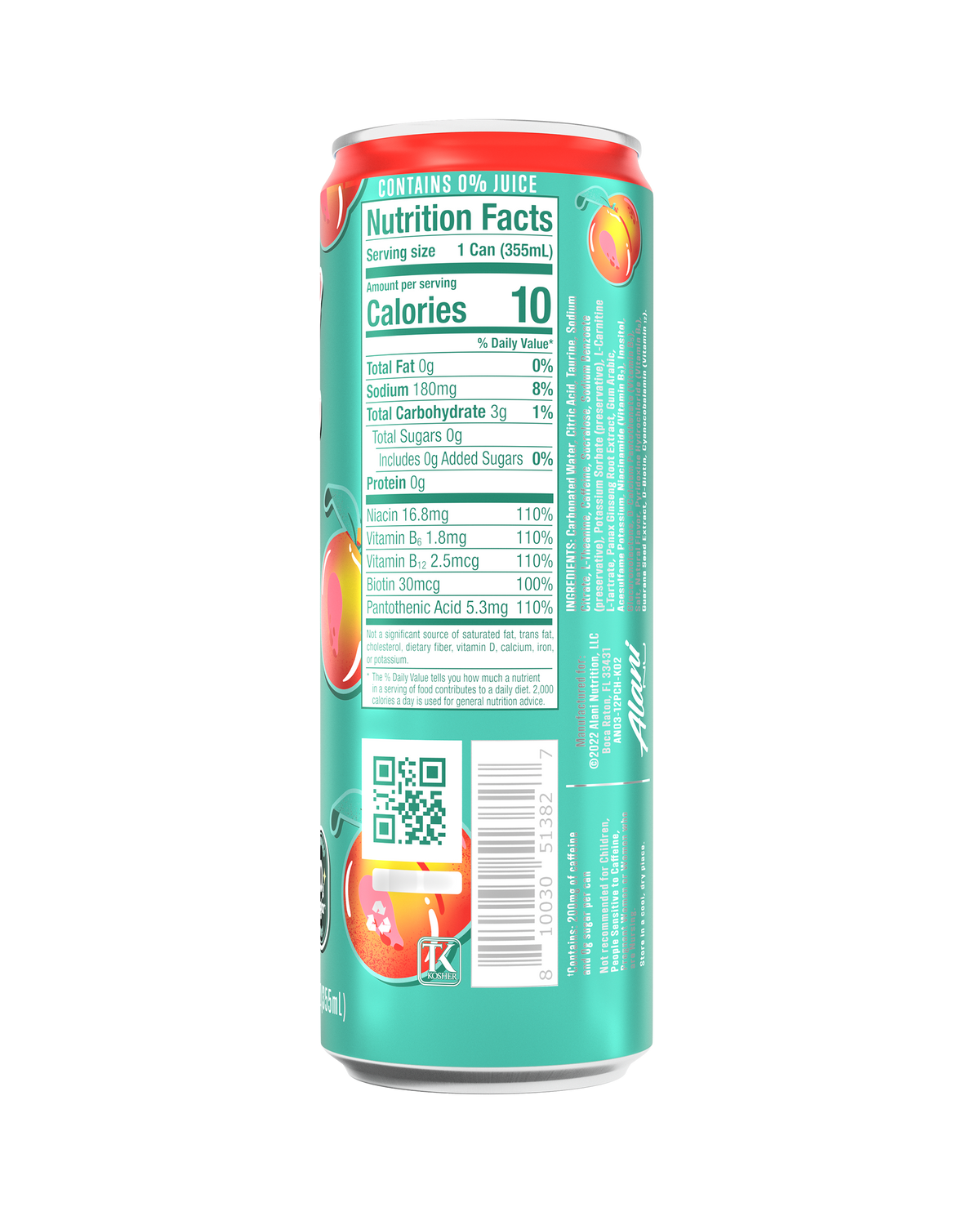 Alani Nu Energy Drink - Juicy Peach Q6 - image 3