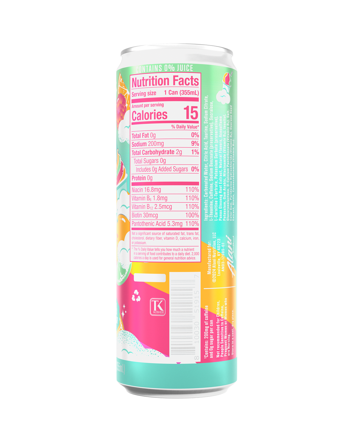 Alani Nu Energy Drink - Sherbet Swirl W1 - image 3