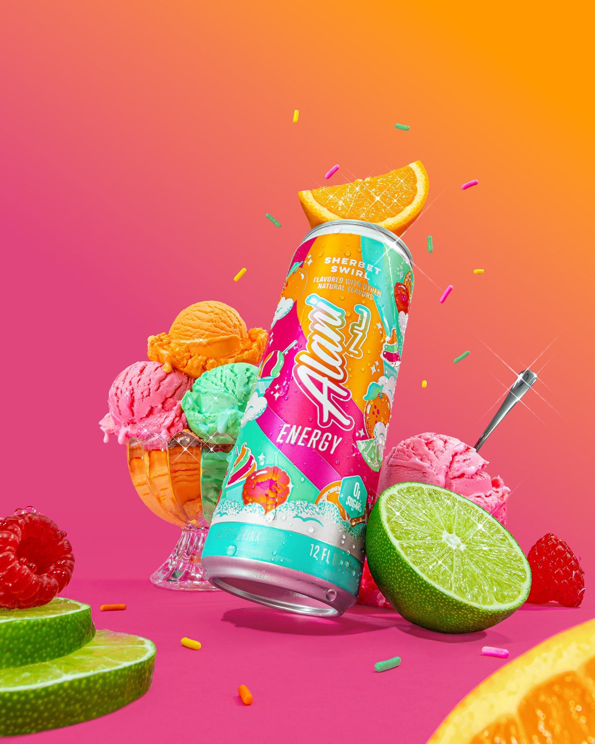 Alani Nu Energy Drink - Sherbet Swirl W1 - image 4