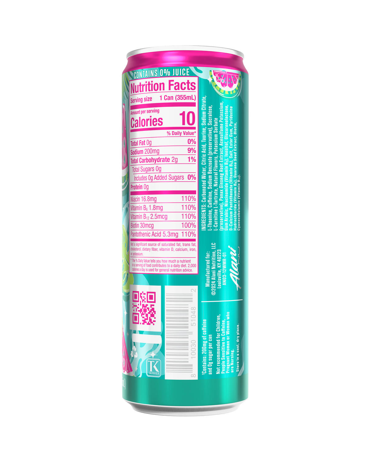 Alani Nu Energy Drink - Watermelon Wave U7 - image 3