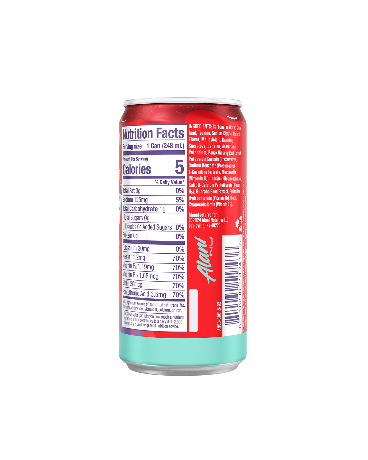 Alani Nu Mini Energy - Cherry Slush N0 - image 3